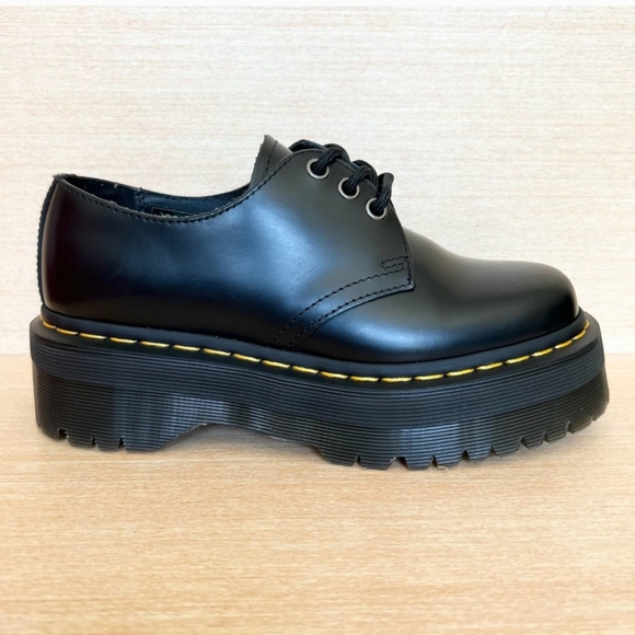 SINGLE RIGHT SHOE Dr. Martes 1461 Smooth Leather Platform Shoes Women's Size 11 - Picture 3 of 5